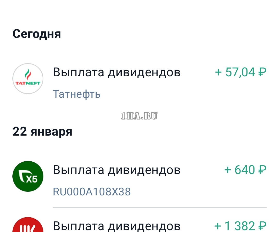 дивиденды татнефть